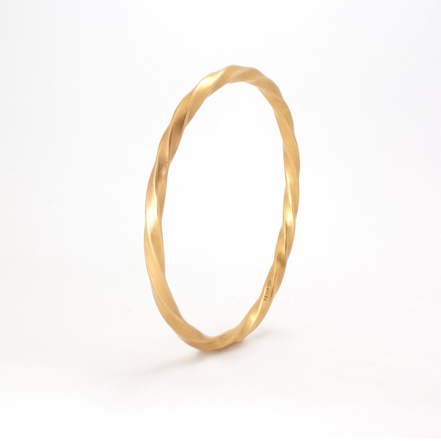 Heavy Twisted 22ct Gold Bangle