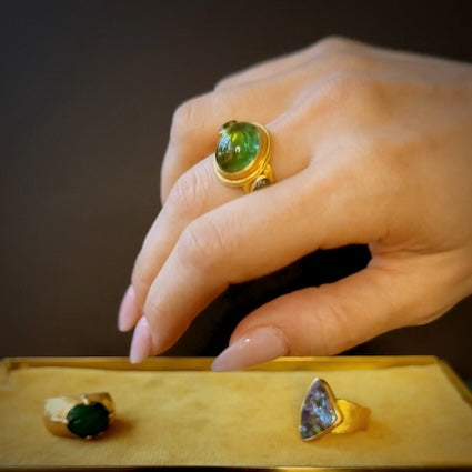 Tourmaline Trio Ring
