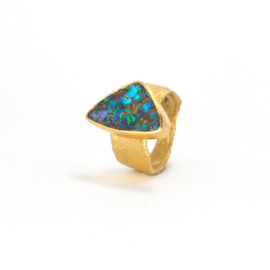 Boulder Opal Ring