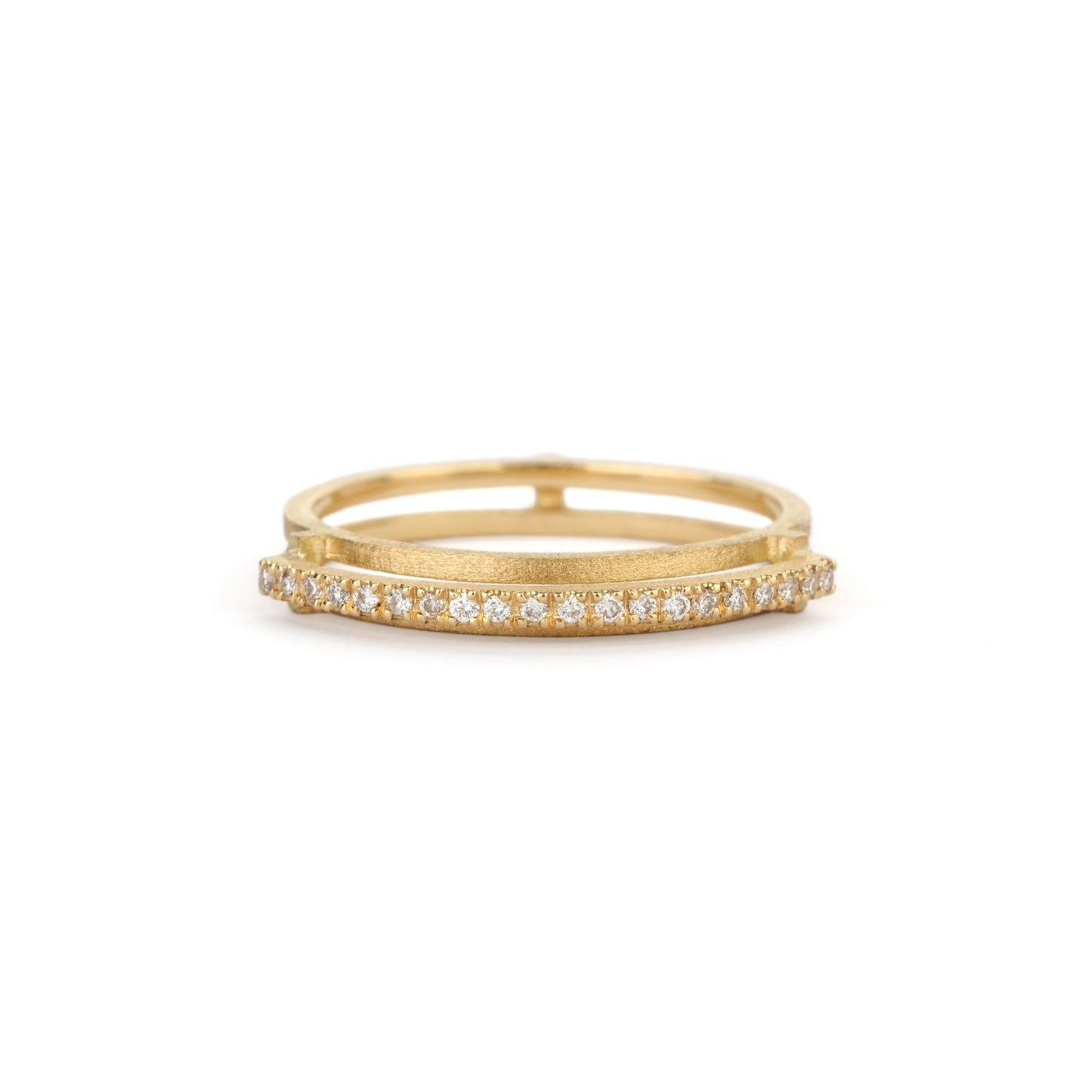 Single Diamond Arc Ring