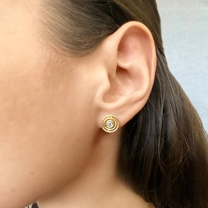Diamond Double Nova Earstuds