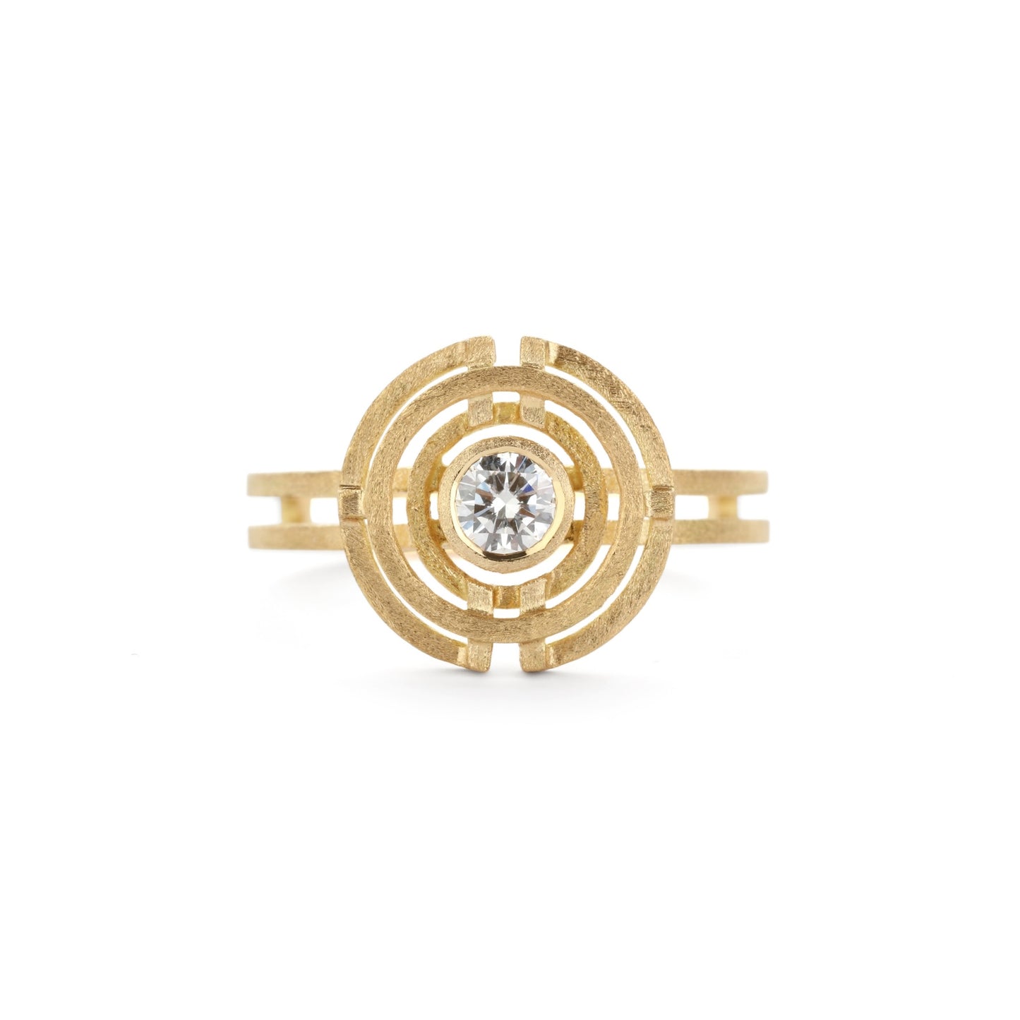 Diamond Four Circle Ring
