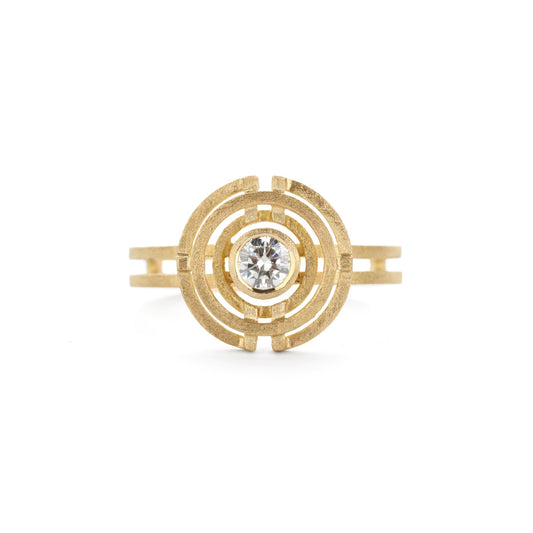 Diamond Four Circle Ring