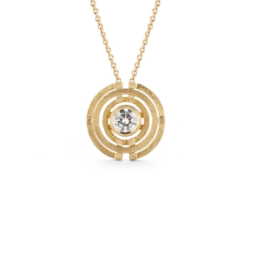 Diamond Four Circle Pendant