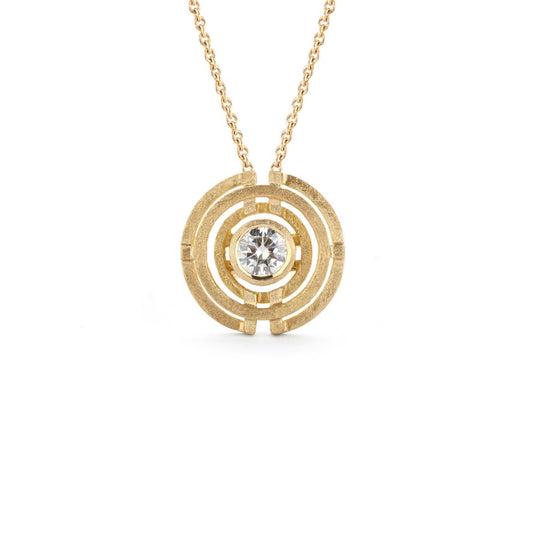 Diamond Four Circle Pendant