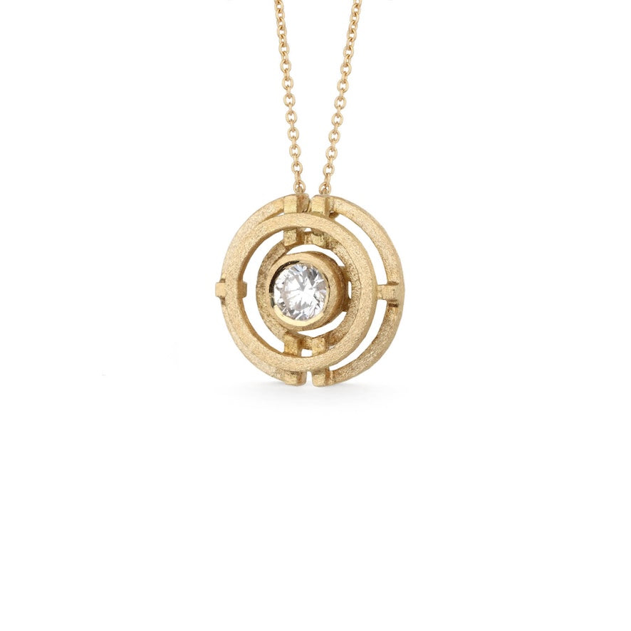 Diamond Four Circle Pendant