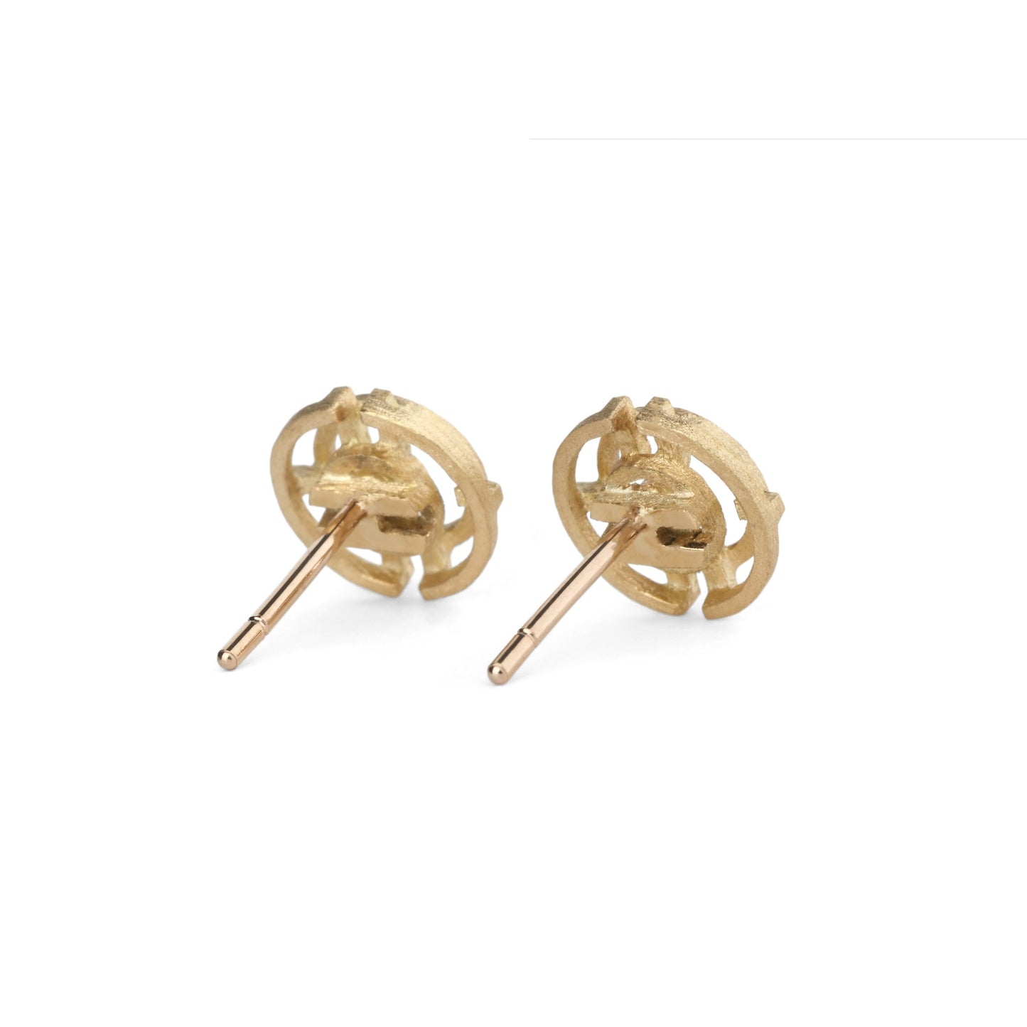 Diamond Circular Ear Studs
